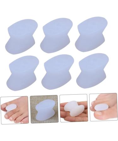 8pcs Toe Separator & Nail Protector Set | Big Toe Night Splint & Yoga Separator | Bunion Guard & Orthotic Foot Support | White Sebs Gel Material - Buy Online on SooperMarket.com