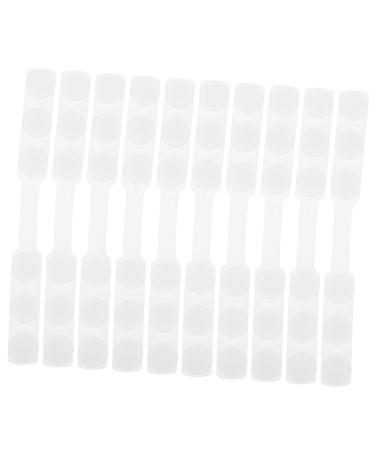 Gatuida Stand Hook Mask Strap Extender 10 Pcs Mask Hook Retaining Rope White Silica Gel Earrings Face Mask Buckle Face