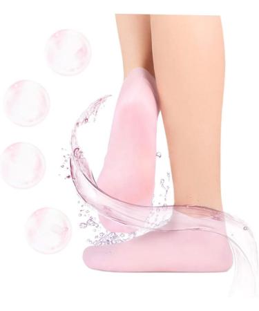 ABOOFAN 2 Sets Hydrating Sock Gloves Healing Gloves Gel Boat Socks Foot Care Socks Hand Moisturizing Gloves Socks for Dry Feet Silicone Heel Cover Beauty Hand Gloves Sebs Short Boots Soft - Buy Online on SooperMarket.com