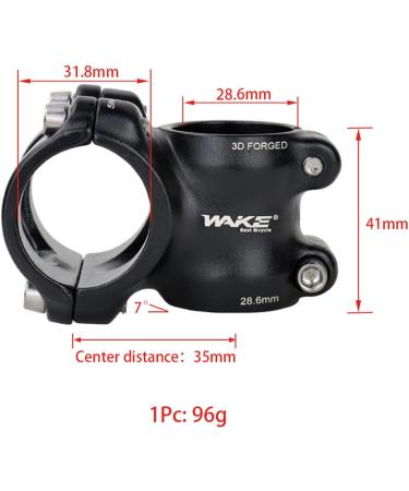 LITEONE MTB Stem 31.8 35mm 7 Degree Short Handlebar Stem for Mountain Bike, Road Bike, BMX - Aluminum Alloy - Buy Online on SooperMarket.com