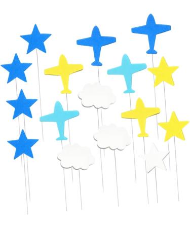 Alipis 48 Pcs Plane Cake Toppers Birthday Party Plane Cupcake Toppers Capacillos Para Cupcake Iron Wire Cake Picks Cupcake Party Picks Decor Cloud Cupcake Toppers Baby Dessert Airplane - Buy Online on SooperMarket.com