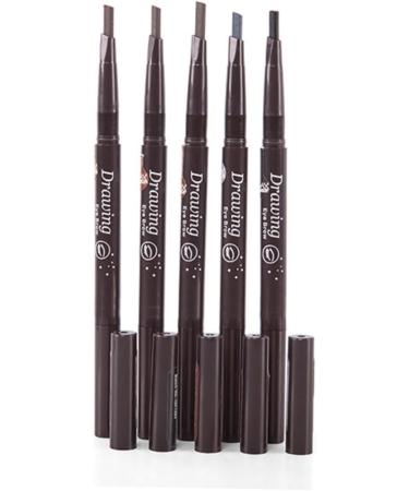 PLAFOPE 3pcs 2 1 Eyebrow Brush Eyebrow Pencil Waterproof Brow Pencil Makeup Sharpener Stand Microblading Pen - Buy Online on SooperMarket.com