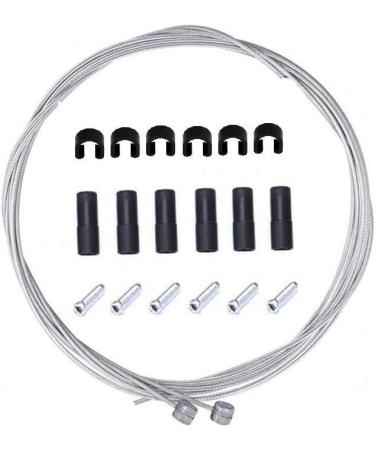 Fat-Cat Bike Brake Cable Housing Kit Set | Road and Mountain Bicycle Cycling | Includes Cables, Housing, Ferrules, and more | Red C-Clips Buckle - Buy Online on SooperMarket.com