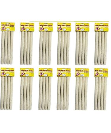 HAPPYPET BUDGIE BIRD SANDED PERCH COVERS SMALL L: 7.5" FITS 3/8" PERCH 12 X 4 PACK TOTALS 48 PERCHES