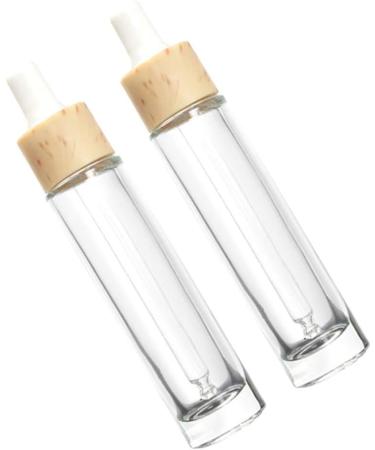 Milists 2 Empty 30ml Drip Bottles | Transparent Liquid & Lotion Dropper for Makeup Cosmetics Samples & Eye Fluid - Buy Online on SooperMarket.com