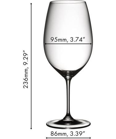 Riedel VINUM 'Chocolate' Crystal Syrah/Shiraz Glasses - Set of 2 - Buy Online on SooperMarket.com
