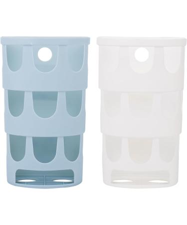 AOVNA 2 Pieces Rabbit Feeder Racks Hay Feeding Food Basket Plastic Hay Feeder Rack for Rabbits Guinea Pigs Chinchilla White & Blue - Buy Online on SooperMarket.com