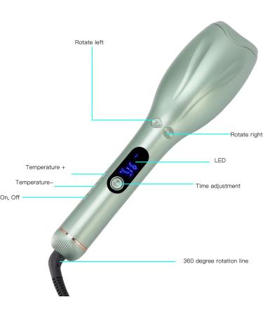 Auto Hair Curler Ceramic Fast Heating Automatic Curling Iron Wand Portable Rechargeable Curling Wand for Styling Long Lasting Repair Hair Curling Wand for Long Short Hair 110 to 240V(#3) - Buy Online on SooperMarket.com