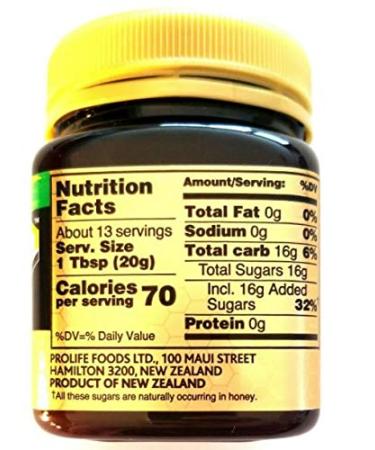 Certified UMF 10+ New Zealand Manuka Honey - 8.8oz (250g) - Buy Online on SooperMarket.com