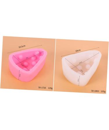 MAGICLULU Soap Mold Triangle Mold Sushi Mold Maker Capacillos para Cupcake Silicone Baking Molds Silicone Cheese Mold Cookie Mold Silicone Candy Mold Cakes Chocolate France 3D Pink - Buy Online on SooperMarket.com