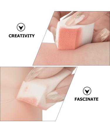 Housoutil 50 Makeup Sponges - Curve Blending Applicators for Foundation | Synthetic Latex White Beauty Tools - Perfect for Flawless Application - Buy Online on SooperMarket.com