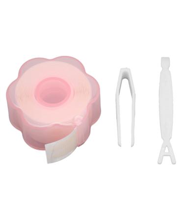 Instant Eyelid Stickers for Droopy Hooded Single Eyelids 1 Roll Double Eyelid Tape Adhesive Invisible Free Lace Mesh Eyelid Lifter Strips with Tweezers and Fork Rod