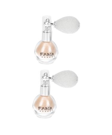 VILLCASE 2 pcs Spray Glitter Body Hair Highlighter Glitter dust Spray Glitter Highlight Spray Body Spray for Women Glitter Eyeshadow Glitter High Gloss Spray Makeup Colorful Glass Bottle Ivoryx2pcs 7x5.5cmx2pcs