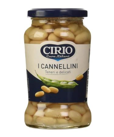 Cirio Cannellini Beans (Fagioli Cannellini Vaso Vetro) 370g - Pack of 3