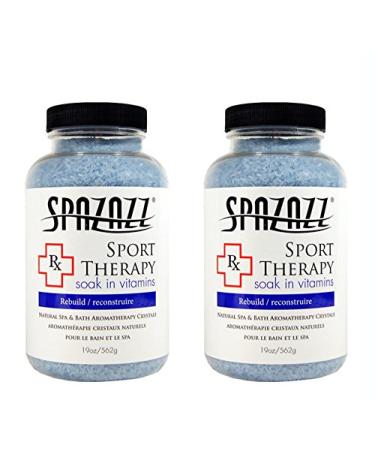 Spazazz Aromatherapy Spa and Bath Crystals -Therapy (2 Pack) (Sport Therapy - 2pk)