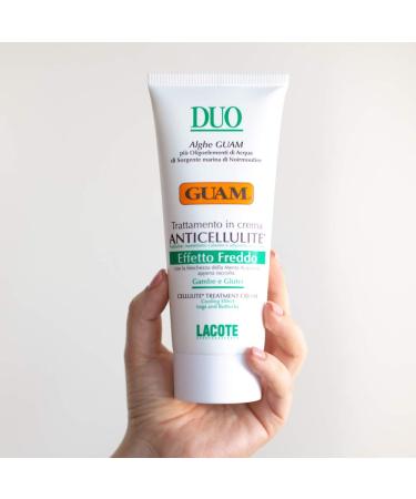 Guam Anticellulite Body Duo Treatment - Cold-Acting Cream for Cellulite & Skin Fat | Made in Italy | 200 ml - International Shipping Available - Buy Online on SooperMarket.com