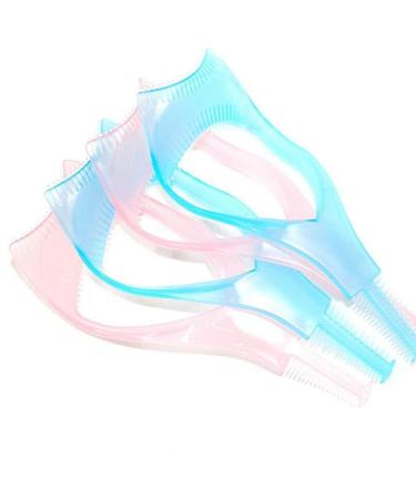 Eyelash Card 3 in 1 Plastic Mascara Guard Eyelash Brush Curler Lash Comb Makeup Cosmetic Tools Christmas Gifts for Women Nice