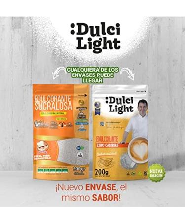 Dulci Light Sucralose Sweetener Granulate 2x200g - Low-Calorie Sugar Replacement for Drinks & Food | International Shipping Available - Buy Online on SooperMarket.com