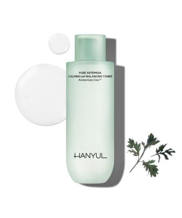 HANYUL Pure Artemisia Calming pH-Balancing Toner | First Step Toner for Skin Balancing & Hydration Mild Exfoliation and Calming with Herb Extracts with CICA Vegan Certified 5.07 Fl Oz
