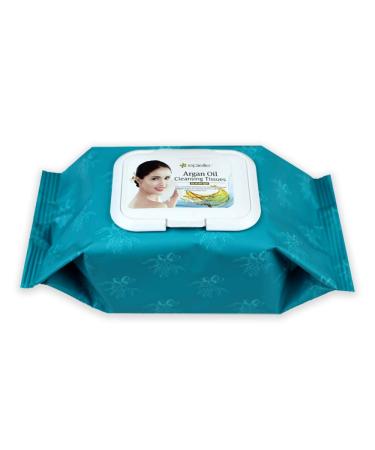 Epielle Argan Oil Cleansing Facial Tissues Makeup Remover Wipes - Gentle & Nicely Scented Towelettes (240 Sheets, 4 Pack) - Buy Online on SooperMarket.com