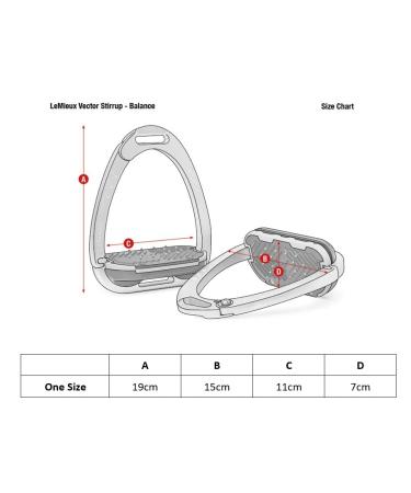 LeMieux Vector Control Stirrup - Black - Aviation Grade Aluminium - Lightweight - Ergonomic Footplate - Buy Online on SooperMarket.com