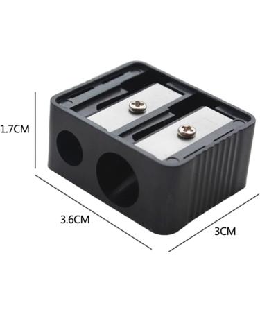Professional Double Hole Cosmetic Pencil Sharpener for Eyebrow Lip Liner & Eyeliner | Essential Makeup Tool for School & Office Supplies - Buy Online on SooperMarket.com