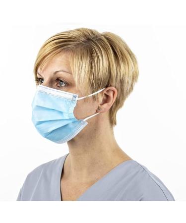 Buy BBE Solutions 50 Medical Disposable Masks - 3-Layer Mouth Protection | EN 14683 Type 2R Blue | International Shipping Available - Buy Online on SooperMarket.com