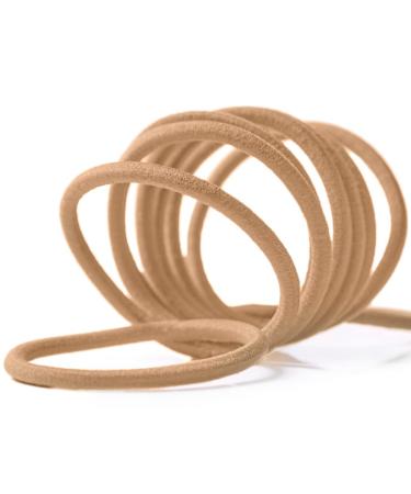 Soul Project Hair Ties - 100 No Metal Elastics for All Hair Types - 4mm Dark Blonde Hair Bands for Ponytails & Buns - Perfect for School Work & Gym - Buy Online on SooperMarket.com