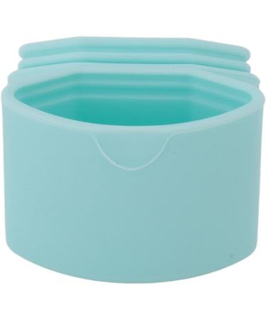 Silicone Cream Jars with Spoon Travel Silicone Makeup Container Portable 3 in 1 Outdoor for Women (Sky Blue) - Buy Online on SooperMarket.com