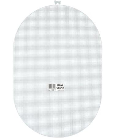 Darice 7 Mesh Plastic Canvas - Clear Oval - 12 x 18