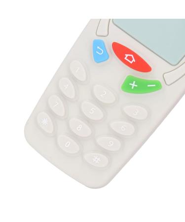 Silicone Baby Teething Toy - Mobile Phone Shaped Chew Toy (Milky White) - Buy Online on SooperMarket.com