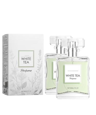 White Tea Perfume White Tea Eau De Toilette Spray Perfume for Women Refreshingly Elegant Long-Lasting Fragrance Women's Perfume Unveiling Sophisticated Charm (2 pack)