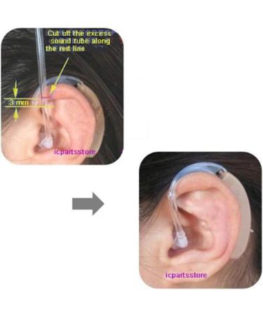 JIAHAO 2 x Sound Tubes + 6 x Ear Plugs/Pieces/Domes + 3in1 Hearing Aids Cleaning Tool - Buy Online on SooperMarket.com