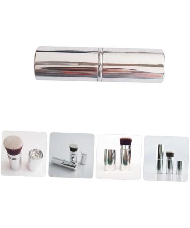 minkissy Cosmetic Applicator Retractable Brush Travel Makeup Dense Foundation Brush Retractable Makeup Brush Retractable Powder Brush Foundation Makeup Tool Metal With Cover - Buy Online on SooperMarket.com