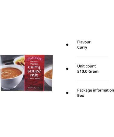 2 x Mayflower Chinese Curry Sauce Medium 255g - Authentic Taste and Convenience - Buy Online on SooperMarket.com