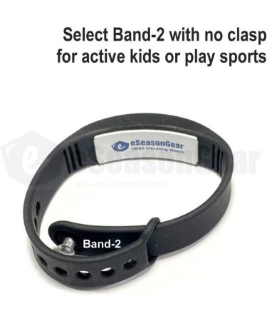 eSeasonGear VB80 12 Alarm Vibrating Watch for ADHD Medication Reminder - Black-Large, Silent Vibration Shake Wake - Modern Design - Buy Online on SooperMarket.com