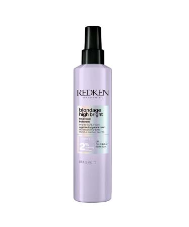 Redken Blondage High Bright Pre Treatment | Brightens and Lightens Color-Treated and Natural Blonde Hair Instantly | Infused with Vitamin C 8.5 Fl Oz
