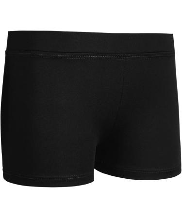 iiniim Girls Stretch Cotton Gymnastics Ballet Dance Shorts Black 12 - Active Workout Sports Yoga Cycling Running Shorts - Buy Online on SooperMarket.com