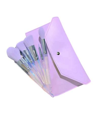 Evvmnaks Set of 20 Makeup Brushes Eyeshadow Foundation Blush Makeup Tools Plastic Purple