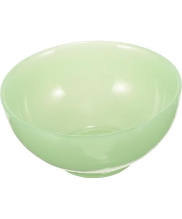 2-Piece Green Terrarium Bowls for Men's Care | Decorative Soap & Shaving Bowl - Jade Glass Containers 11.5x11.5x5cm - Buy Online on SooperMarket.com