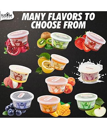 Fusion Select Bursting Boba - Fruit Tea Toppings (Green Apple, Peach, Passion Fruit, Mango, Lychee, Strawberry) - Buy Online on SooperMarket.com