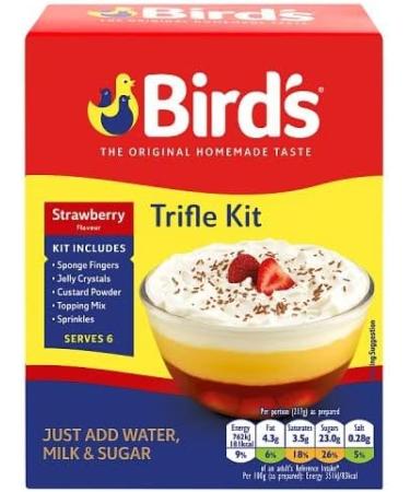 Trifle Bundle with Birds Strawberry Trifle Mix 141g x2 and Raspberry Trifle Mix 141g x2 (4 Pack) - Buy Online on SooperMarket.com