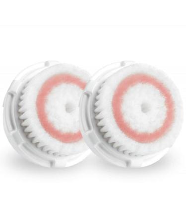 Brushot 2 Pack Compatible Radiance Brush Head Replacement for Mia 1 Mia 2 Mia 3 Alpha Fit Smart Profile Uplift and Alpha Fit X 2 Count