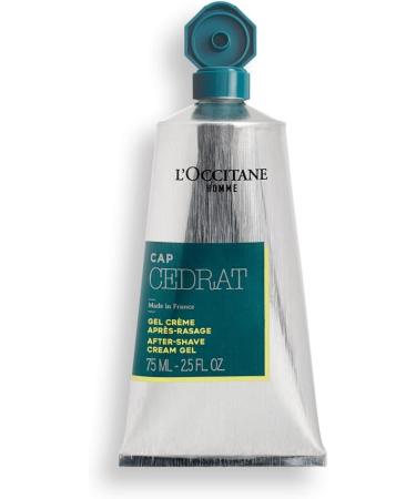 L'OCCITANE Cap Cedrat After Shave Cream Gel 75ml - Fresh & Invigorating Scent | Men's Luxury Skincare - Buy Online on SooperMarket.com