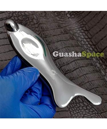 GuashaSpace Medical Grade Stainless Steel Soft Tissue Physical Therapy Chiropractic Sports injuries Therapy Gua Sha Tool Guasha Scraping Tool (ST015 Type) - Buy Online on SooperMarket.com