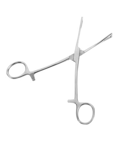 HAPINARY Reptile Feeding Clip Feeding Tools Aquarium Tongs Extra Long Silver Stainless Steel