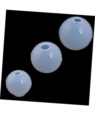 NUOBESTY 9pcs Resin Epoxy Candle Molds Mini Sphere Diy Silicone Mold Epoxy Resin Crystal Epoxy Bracelet Beads White 3.50X3.50X3.50CM - Buy Online on SooperMarket.com