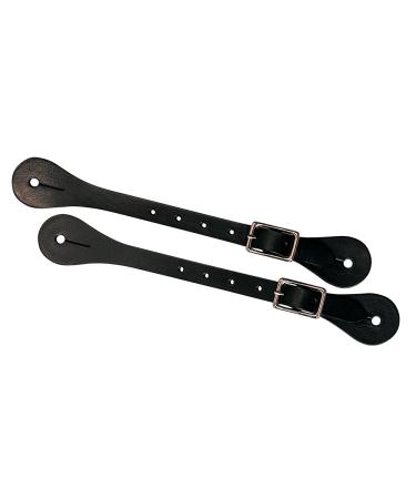 Weaver Leather Single-Ply Spur Straps Black