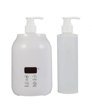 predolo Single Bottle Oil Heater with 2Pcs Empty Bottles Adjustable Temperature Oil Bottle Warmer White