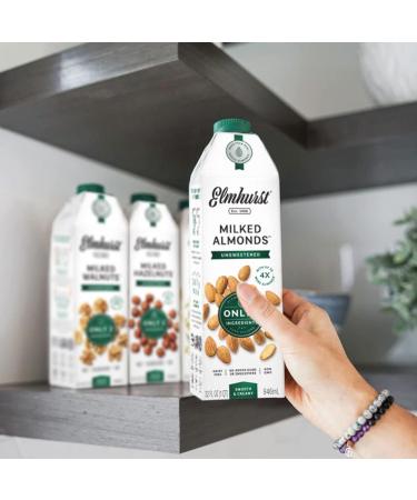 Elmhurst 1925 Unsweetened Almond Milk - 32oz 6-Pack - Buy Online on SooperMarket.com